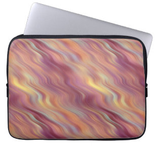 Exotische Plumeria Wavy Textur Laptopschutzhülle