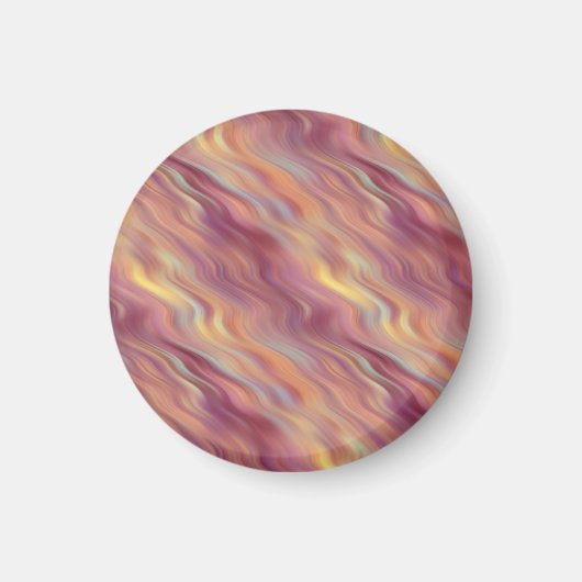 Exotische Plumeria Wavy Textur Magnet (Vorne)