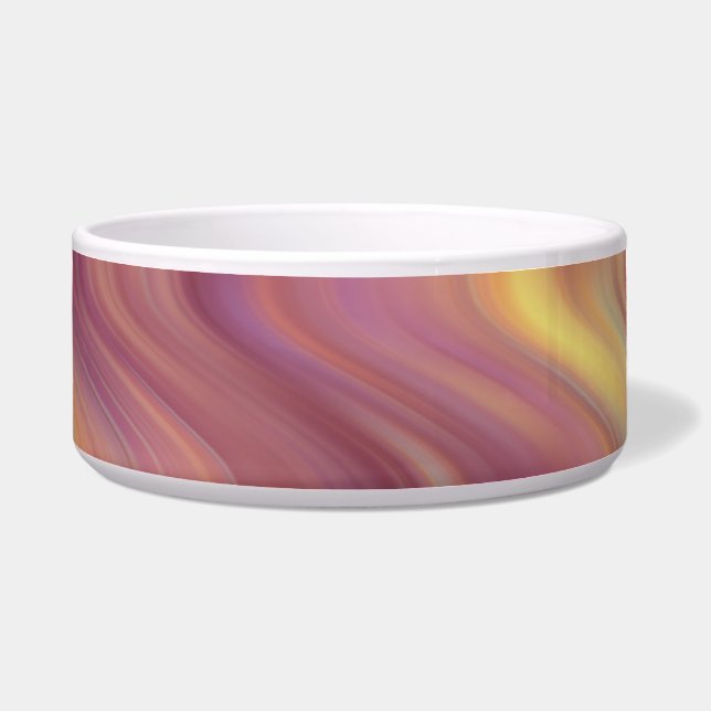 Exotische Plumeria Wavy Textur Napf (Vorderseite)