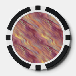 Exotische Plumeria Wavy Textur Pokerchips