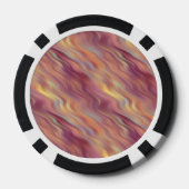 Exotische Plumeria Wavy Textur Pokerchips (Rückseite)