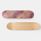 Exotische Plumeria Wavy Textur Skateboard (Horizontal)
