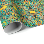 exotische Rebe oder Sari wie Entwurf sieht wie Geschenkpapier (Rolleneckpunkt)