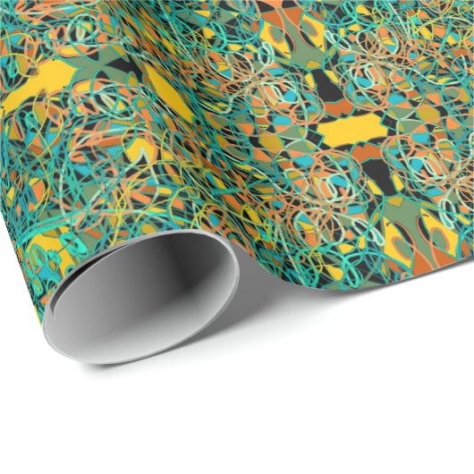 exotische Rebe oder Sari wie Entwurf sieht wie Geschenkpapier (Rolleneckpunkt)