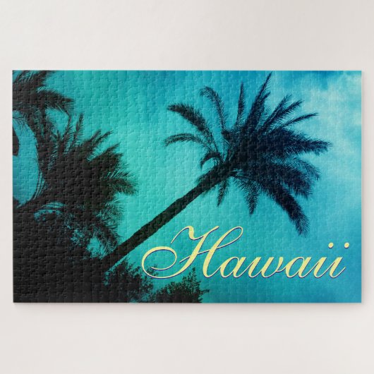 Exotische Reise durch Hawaiianische Palmen Puzzle (Horizontal)