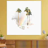 *~* EXOTISCHE ROINBOW PALM TREE TROPICAL AR11 LEINWANDDRUCK (Insitu (Wohnzimmer))