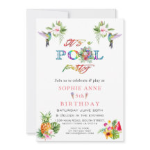 Exotische Rosa Hibiskus Hummingbirds 5th Birthday