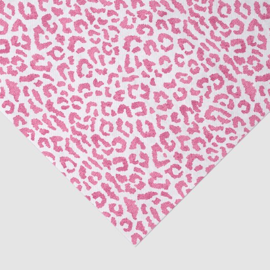 Exotische rosa Leopardendrucke Seidenpapier (Ausschnitt)
