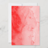 Exotische Rote Hibiskus Blume Hochzeit Einladung (Rückseite)