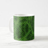 Exotische Schlangenhaut Hintergrund Kaffeetasse (Vorderseite Links)