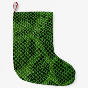 Exotische Schlangenhaut Hintergrund Kleiner Weihnachtsstrumpf