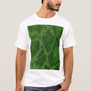 Exotische Schlangenhaut Hintergrund T-Shirt