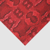 Exotische Schlangenhaut, Muster rot Seidenpapier (Detail)