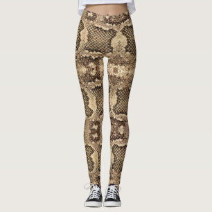 Exotische Schlangenhautmuster aus Tiermustern, mod Leggings