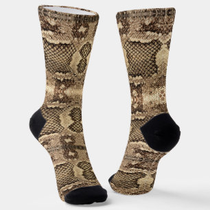 Exotische Schlangenhautmuster aus Tiermustern, mod Socken