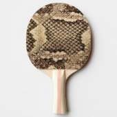 Exotische Schlangenhautmuster aus Tiermustern, mod Tischtennis Schläger (Rückseite)