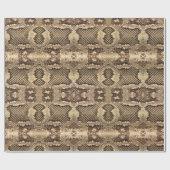 Exotische Schlangenhautmuster Geschenkpapier (Flach)