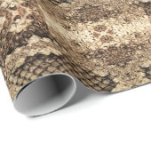 Exotische Schlangenhautmuster Geschenkpapier (Rolleneckpunkt)