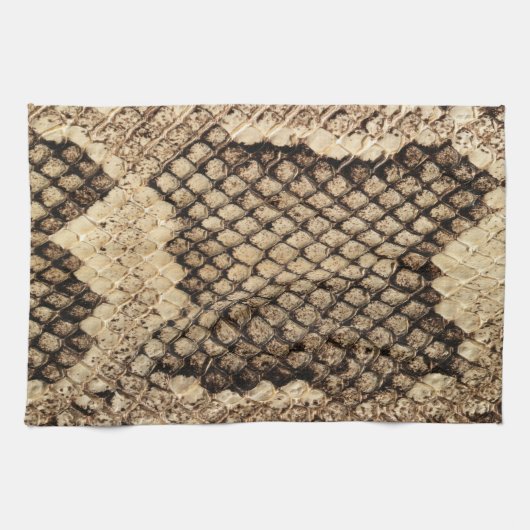 Exotische Schlangenhautmuster Geschirrtuch (Horizontal)