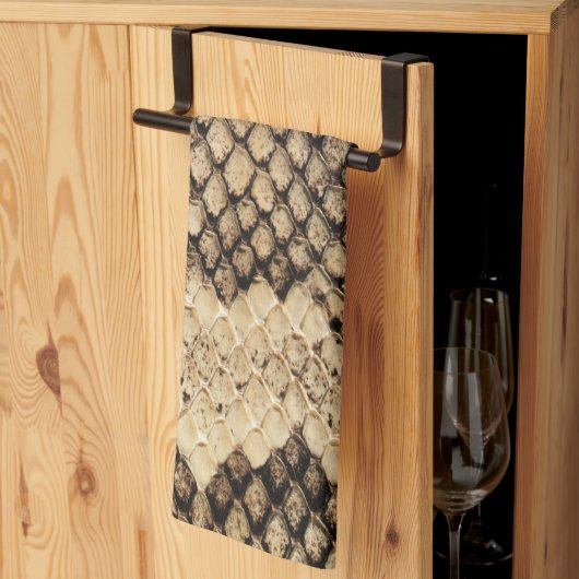 Exotische Schlangenhautmuster Geschirrtuch (Drittel gefaltet)