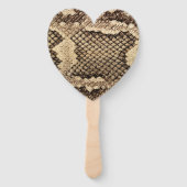 Exotische Schlangenhautmuster - moderne Muster Fächer (Rückseite)