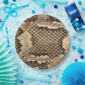 Exotische Schlangenhautmuster - moderne Muster Pappteller (Party)