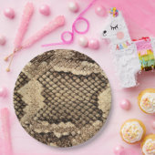 Exotische Schlangenhautmuster - moderne Muster Pappteller (Party)