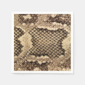 Exotische Schlangenhautmuster Serviette (Vorderseite)