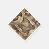Exotische Schlangenhautmuster Serviette (Ecke)