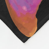 Exotische Schmetterlingsfarbe Fleecedecke (Ecke)