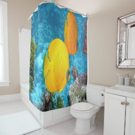 Exotische Schmetterlingsfische Duschvorhang