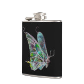 Exotische Schmetterlingsflasche Flachmann (Links)