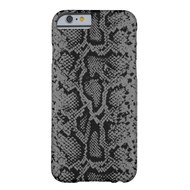 Exotische Snakeskin-Muster| Holzgrau Case-Mate iPhone Hülle (Rückseite)