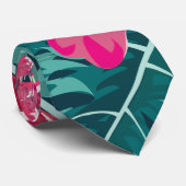 Exotische Sommer-Blume Krawatte (Gerollt)