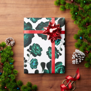 Exotische Sommerblume Neon Geschenkpapier