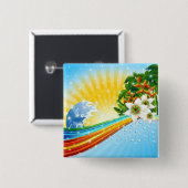 Exotische Sommerferien Button (Vorne & Hinten)