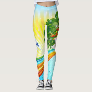 Exotische Sommerferien Leggings