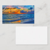 Exotische Sonnenuntergang Visitenkarte (Vorne/Hinten)