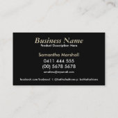 Exotische Stammes- rote Künstlertums-Visitenkarten Visitenkarte (Rückseite)