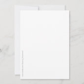 Exotische Strand-Hochzeits-"Imitat-Pergament-" Einladung (Rückseite)