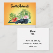 Exotische Tiere Visitenkarte (Vorne/Hinten)