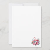 Exotische tropische Blätter Brautparty Einladung (Rückseite)