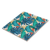 Exotische tropische Blätter drucken Fliese (Seite)