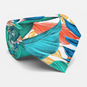 Exotische tropische Blätter Krawatte (Gerollt)