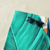 Exotische tropische Blätter Strandtuch (Beispiel)