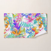 Exotische tropische Blume Badhandtuch Set (Handtuch)