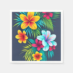 Exotische tropische Blume Serviette