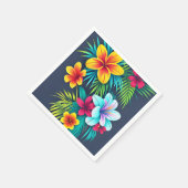 Exotische tropische Blume Serviette (Ecke)