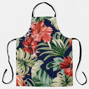 Exotische tropische Blumen Kunstwerk. Schürze