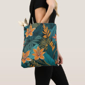Exotische tropische Blumen Tasche (Von Nahem)